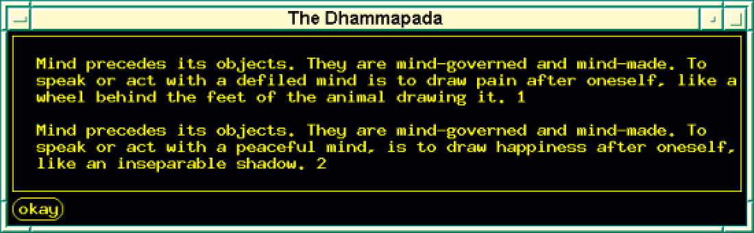 Excerpt from the Dhammapada
